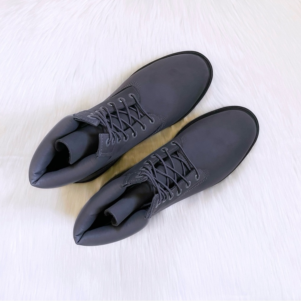 Timberland Men’s Classic 6” Waterproof Dark Grey Boots - Picture 4 of 7